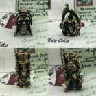 1 шт. многоцветный Медный Ретро латунный нож бусины ремешок Подвески Бусы на веревочке веревка шнур Спартанский череп EDC бусины Подвески Инструменты