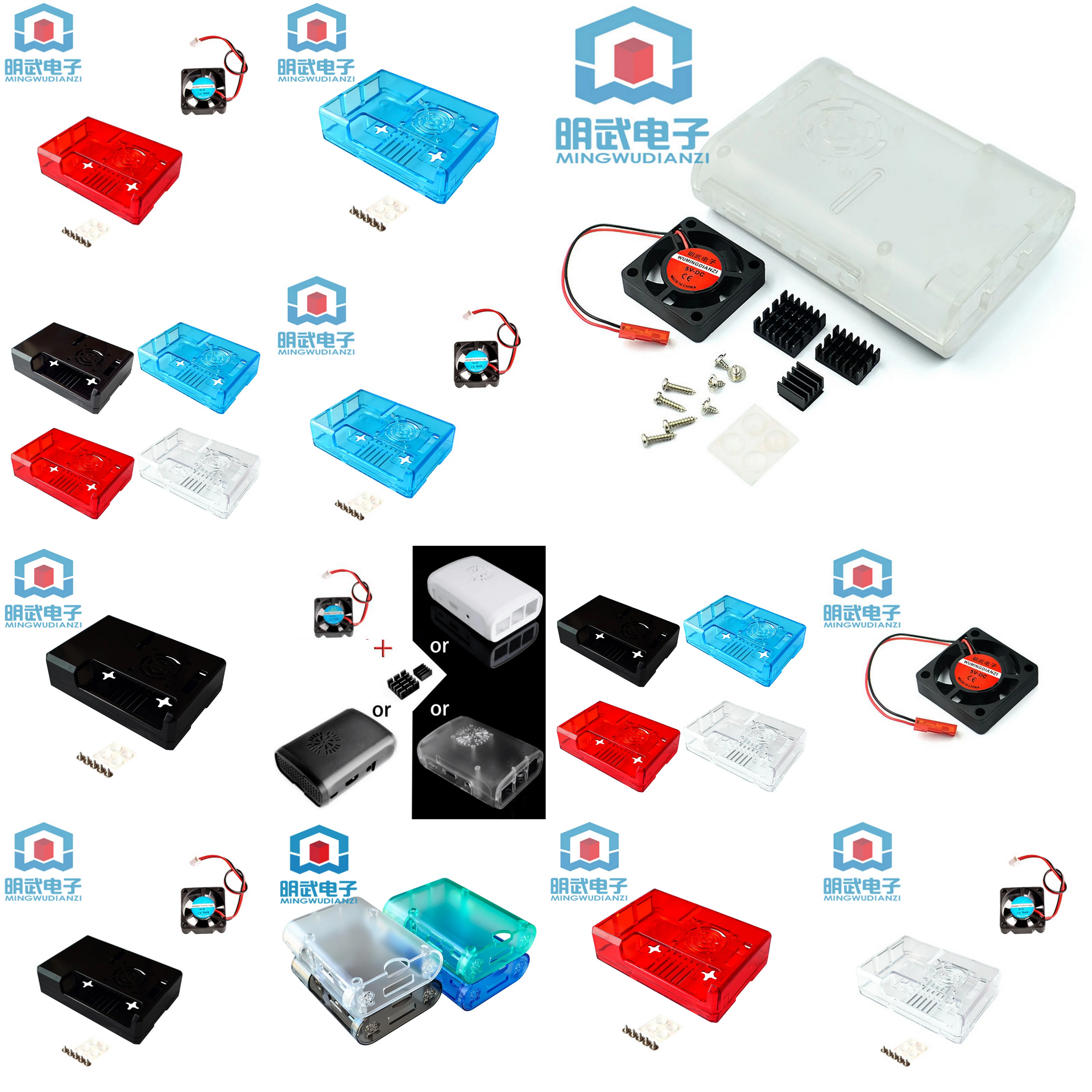 Raspberry Pi 3 3B + 4 4B Новинка! Стандартный чехол из АБС-пластика с вентиляционным