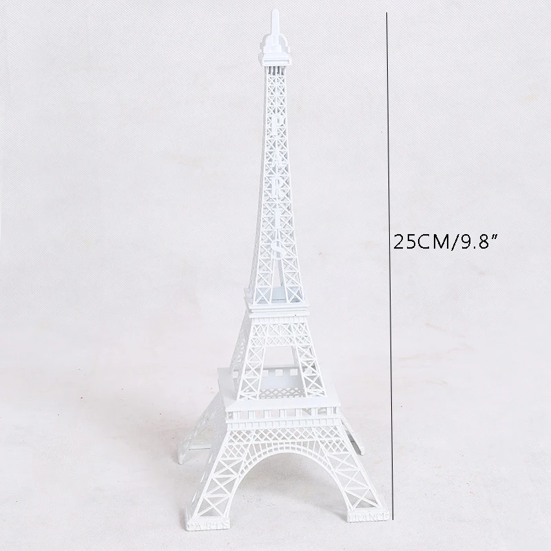 European Romantic Metal Eiffel Tower Model Crafts Creative Figurines Miniatures Gift Home Decoration Accessories Modern | Дом и сад