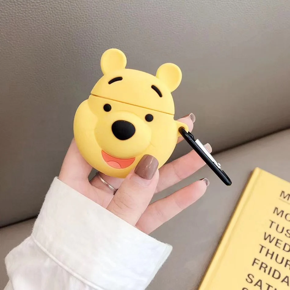 Чехол для наушников с 3D рисунком коровы Airpods 2 силиконовый чехол милый Apple Air Pods