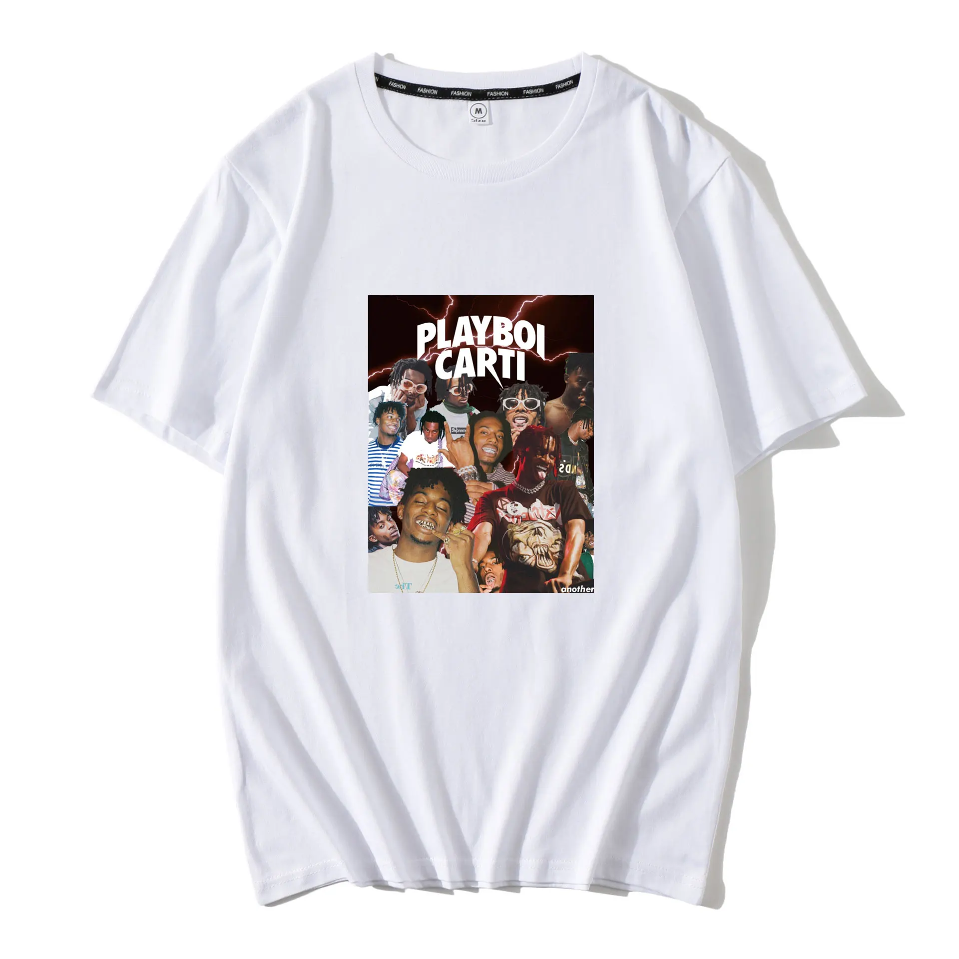 Винтажная Футболка Fashoin Playboi Carti для мужчин летняя повседневная хлопковая