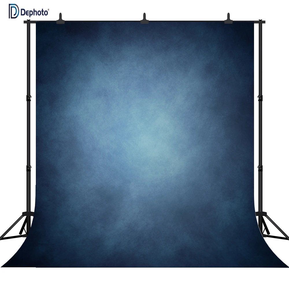 DePhoto синий Ретро Художественный портретный фон бесшовный виниловый Фотофон для