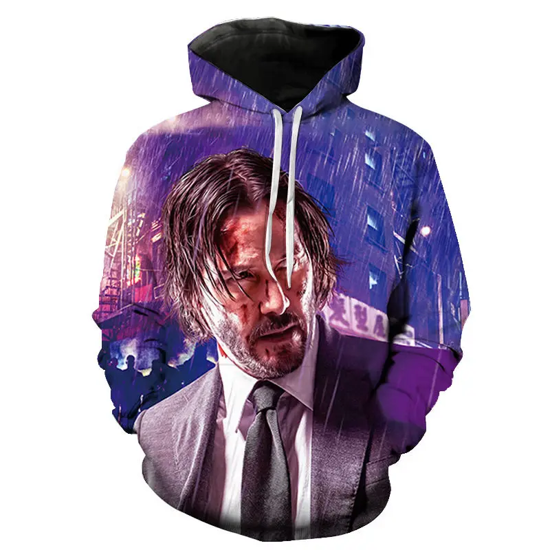 

New John Wick 3D Print Hoodies Men Women Sweatshirts Fashion John Wick 3 Fashion Harajuku Casual Cool Hoodie Pullover Clothing