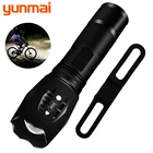 Светильник рь для велосипеда, 8000 лм, XM-L2 U3 T6 Q5, мощсветильник водонепроницаемый тактический светодиодный фонарь, портативный фонарь, фонарь с батареей 18650  AAA
