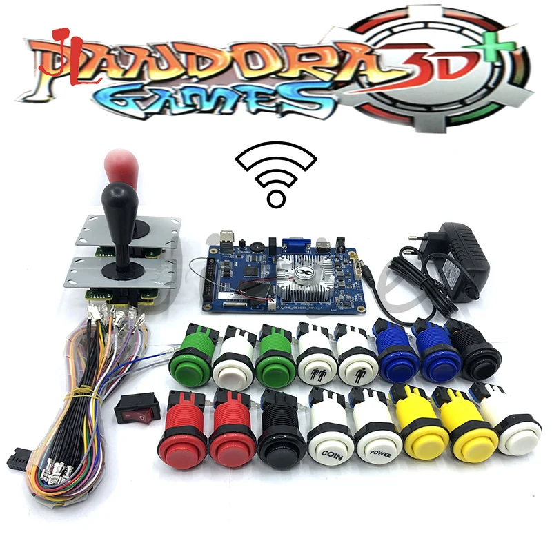 WI FI DIY Аркады набор Pandora игра 3D 4018 в 1 настольная + 8 джойстик Американский Гапп