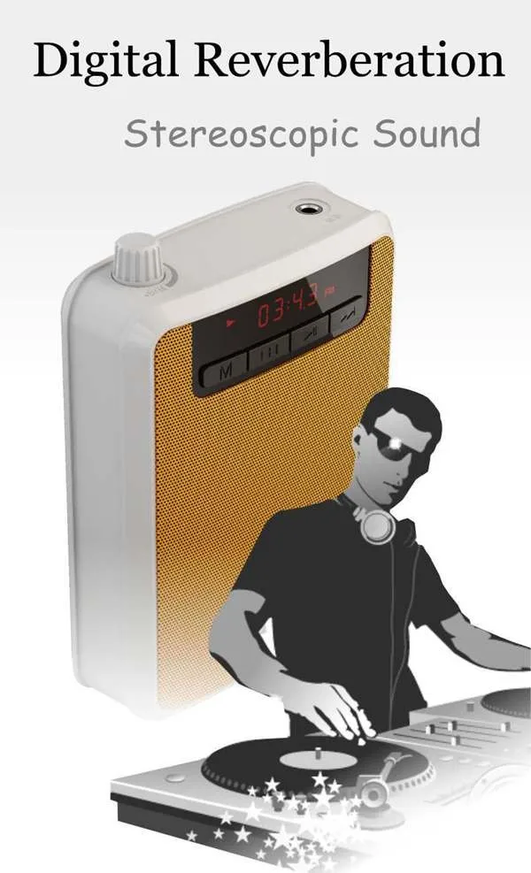 Портативный усилитель голоса, мини-мегафон, поддержка fm-радио, mp3-плеер, дополнительный внешний аккумулятор, K-300, громкий динамик, динамик, усилитель для учителя