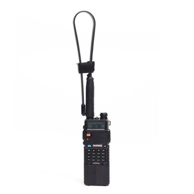 Тактическая антенна CS SMA-Female Двухдиапазонная VHF UHF 144/430 МГц складная для рации