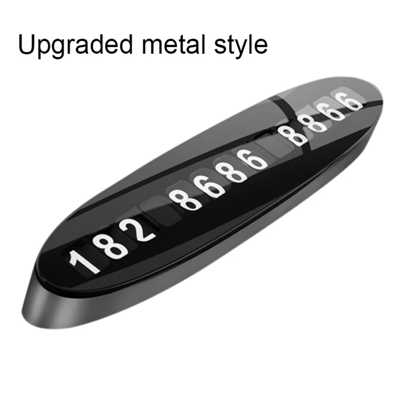 

Car Temporary Parking Card Phone Number Card 3D Hidden Luminous Number Car Park Stop Plastic Version/Metal Version 2021