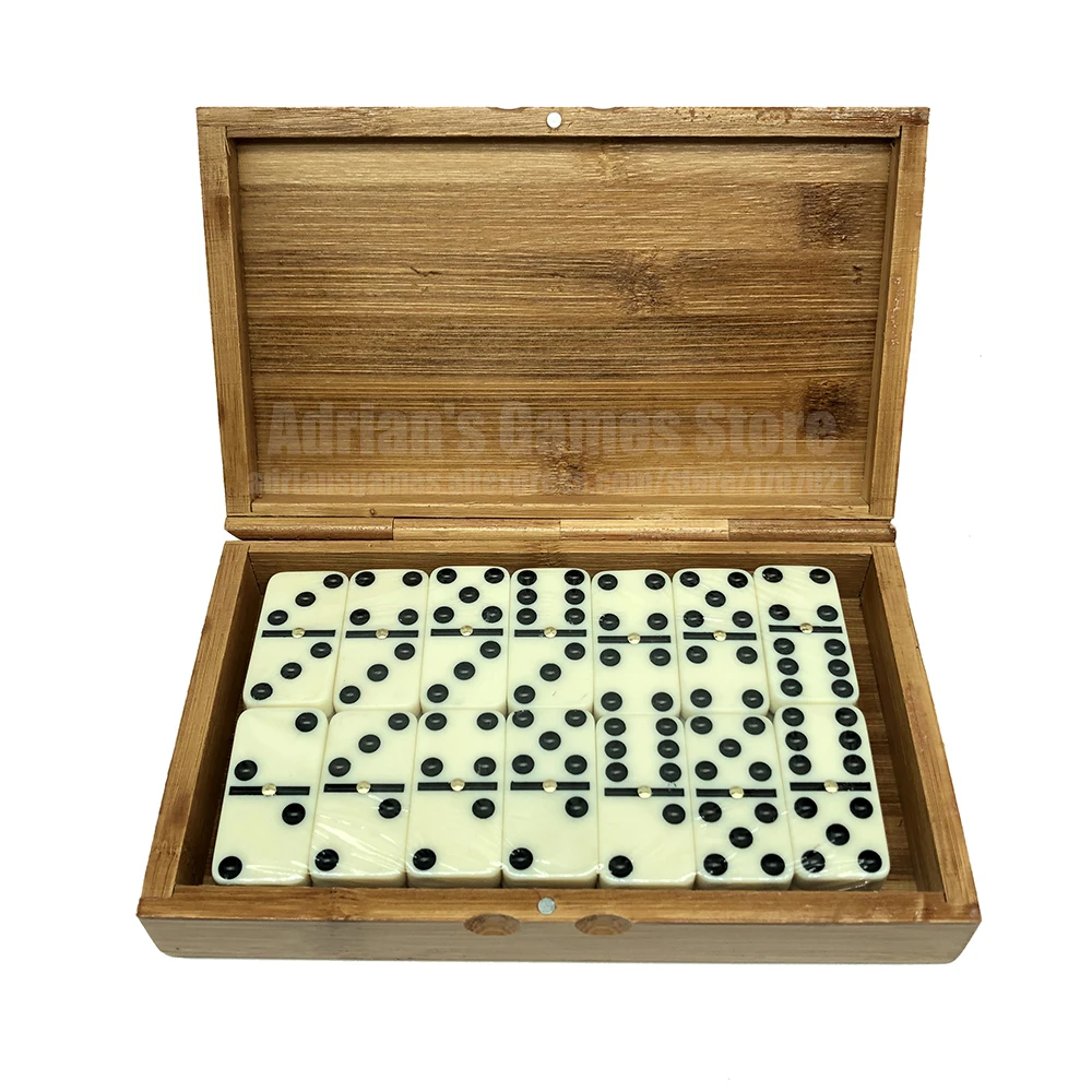 Бамбуковые коробка домино 28шт настольные игры Pai Gow Domino Game|pai gow|board gamedominoes board game |