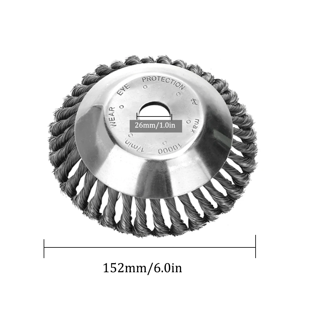 Стальная проволока колесо садовая щетка для травы газонокосилка резак лезвие