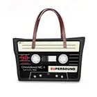 Новинка 2020 роскошные сумки ретро женские сумки старый кассета с музыкой печать сумки на плечо для женщин Повседневная Уличная сумка Bolsa Feminina