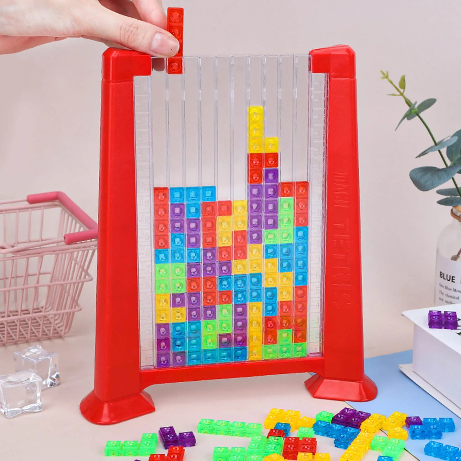 

Creative Three-dimensional Tetris Russian 3D Desktop Game Tangram Math Toys Building Blocks Board Kids Educational For Children