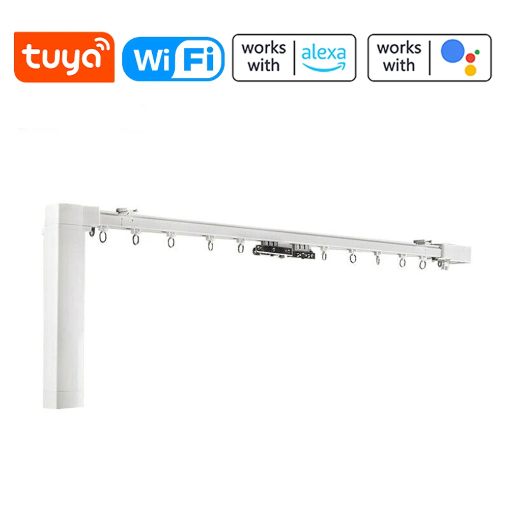 

Tuya WIFI Smart Curtain Motor Blind Switch Electric Motorized Curtain Roller Shutter Control Remote Curtain Sliding Track