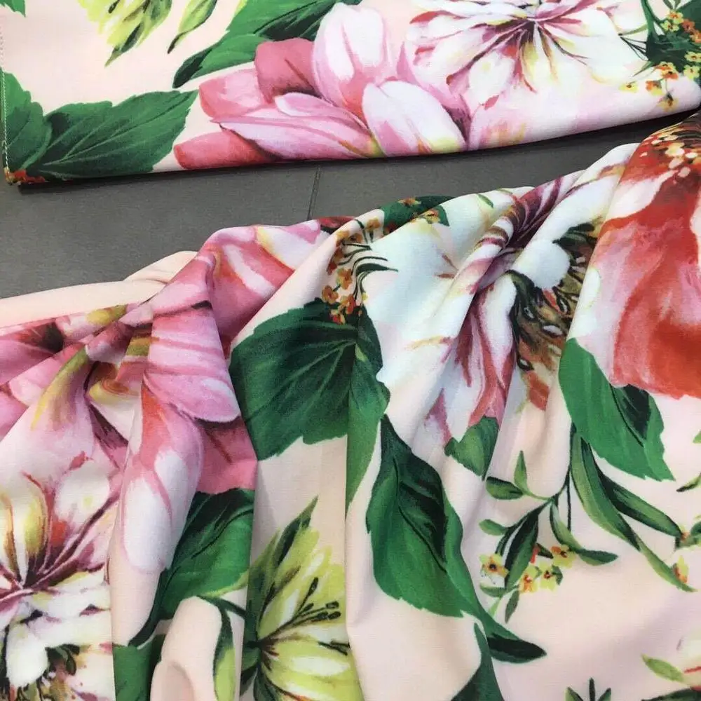 

AELESEEN Runway Fashion Sexy Dress Women Autumn Designer Dress Bodycon V-neck Backless Draped Flower Print Long Slim Dress