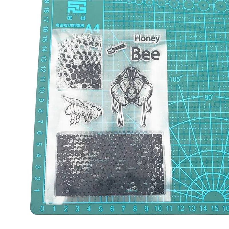 Honey Bee Hive Silicone Clear Seal Stamp DIY Scrapbooking Embossing Photo Album Decorative Paper Card Craft Art Handmade Gift | Дом и сад
