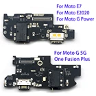 USB-кабель для зарядки, гибкий кабель с запасными частями для Moto G 5G PowerE7 E2020 One Fusion Plus