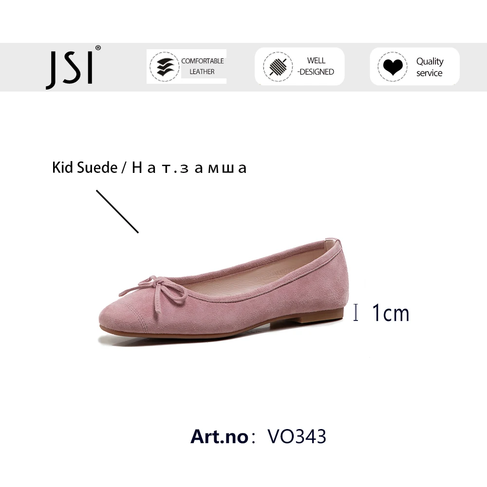 

JSI New Stylish Woman Flats Shoes Flock Slingbacks Butterfly-knot Red Sweet Slip-on Lovely Spring Autumn Round Toe 2021 VO343