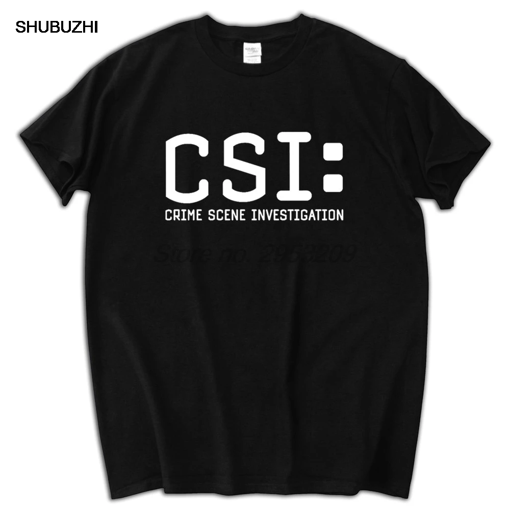 ТВ преступления полиция судебных CSI Футболка модная брендовая футболка мужчины