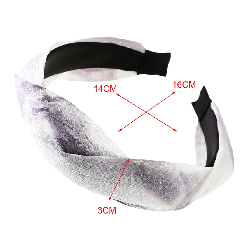 

Levao Woven Mesh Braid Hairband For Women New Headband Twisted Wide Braided Tulle Hair Hoop Hair Accessories