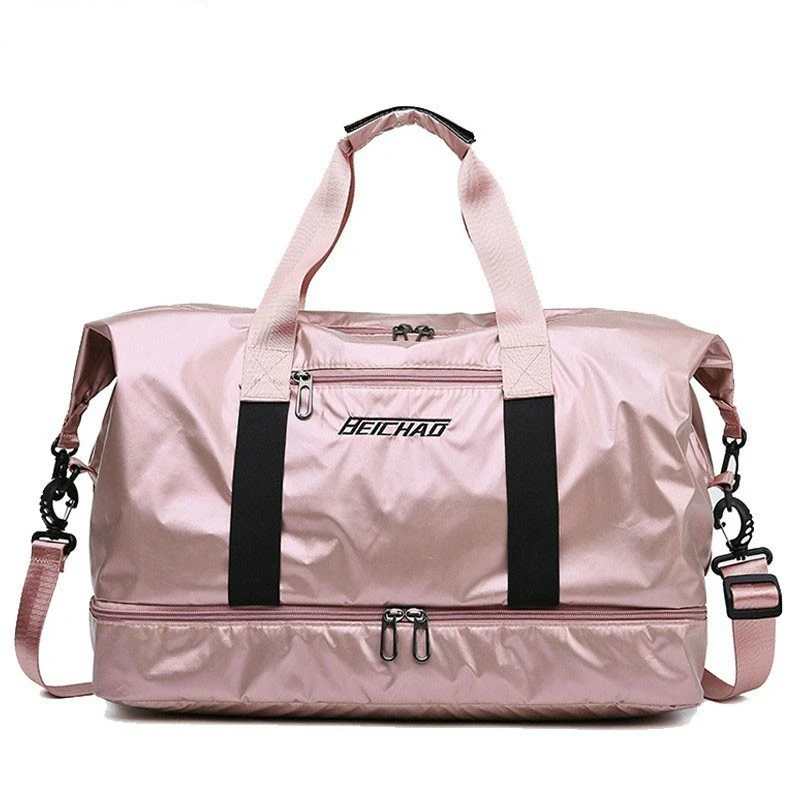 

New Waterproof Travel Sports Bag Ladies Outdoor Sport Gym Bags Women Oxford Fitness Storage Tote for Shoe Men Training Bag 2021