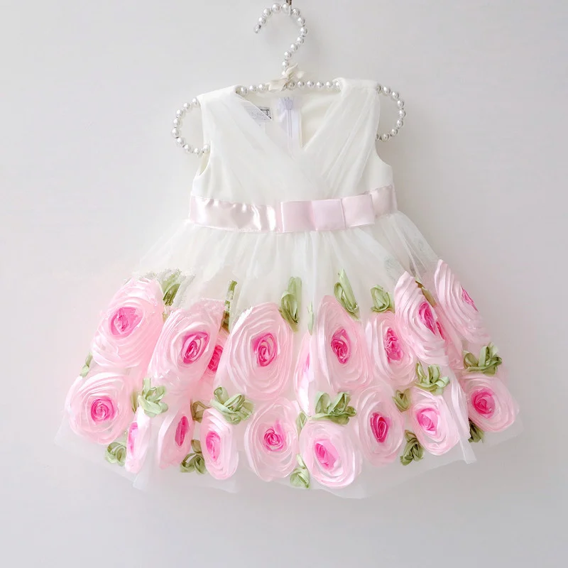 Kids Party Wear Dresses For Girls Toddler Girl Flower Dress Christmas Costumes Baby Girls Birthday party Princess Dresses Gowns