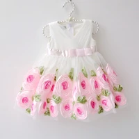 kids party wear dresses for girls toddler girl flower dress christmas costumes baby girls birthday party princess dresses gowns