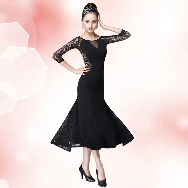 Бальное платье стандартный женский танцевальный костюм для сцены Женская юбка