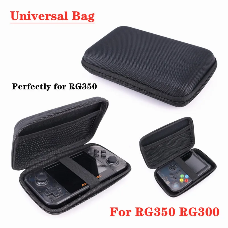 For RG350 RG300 Защитная сумка HEYNOW для RG350 Ретро игровой консоли RG300 RS97 Plus KIII LDK PocketGo игровой плеер, бесплатное закаленное стекло для RS97 - Цвет: For RG350 RG300