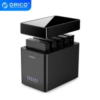 orico ds series 5 bay 3 5 inch usb hard drive enclosure magnetic type sata to usb 3 0 hdd case with 12v6 5a power 90tb capacity