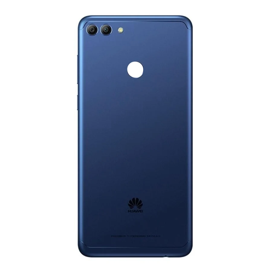 Для huawei Y9 крышка батареи задняя крышка Корпус задняя дверь Чехол Y9 крышка батареи средняя шасси+ Кнопки громкости питания - Цвет: Blue