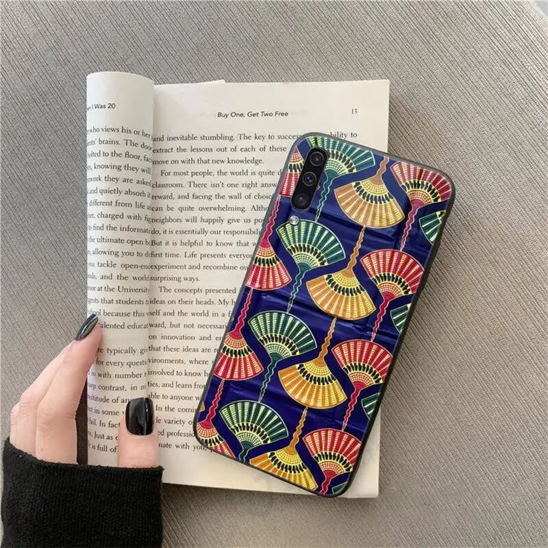 

African style fabric print pattern Phone Case For Samsung galaxy A S note 10 7 8 9 20 30 31 40 50 51 70 71 21 s ultra plus