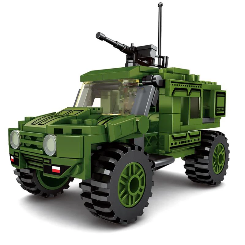 Военная серия Второй мировой войны городская полиция 4 в 1 реактивная артиллерия