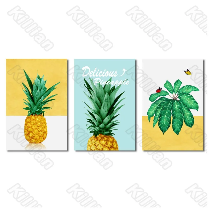 

Pineapple Frameless Poster Home Bedroom Decorative Living Room Decoration Canvas Painting Hd Print Poster Modern Style Fresco