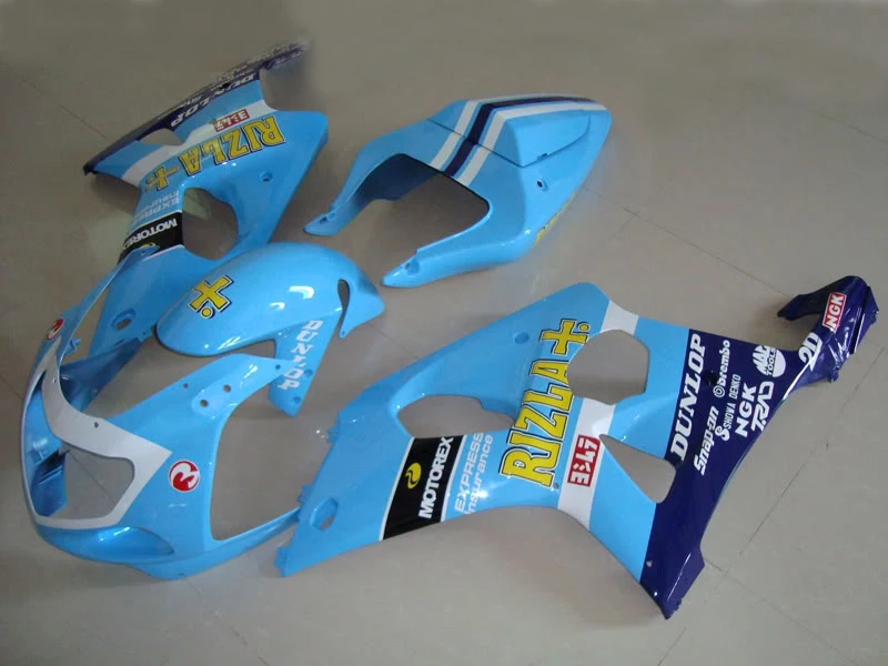 Обтекатели для мотоциклов боди SUZUKI GSXR1000 2001 2003 GSX R1000 K2 00 01 02 GSXR 1000 комплект синих