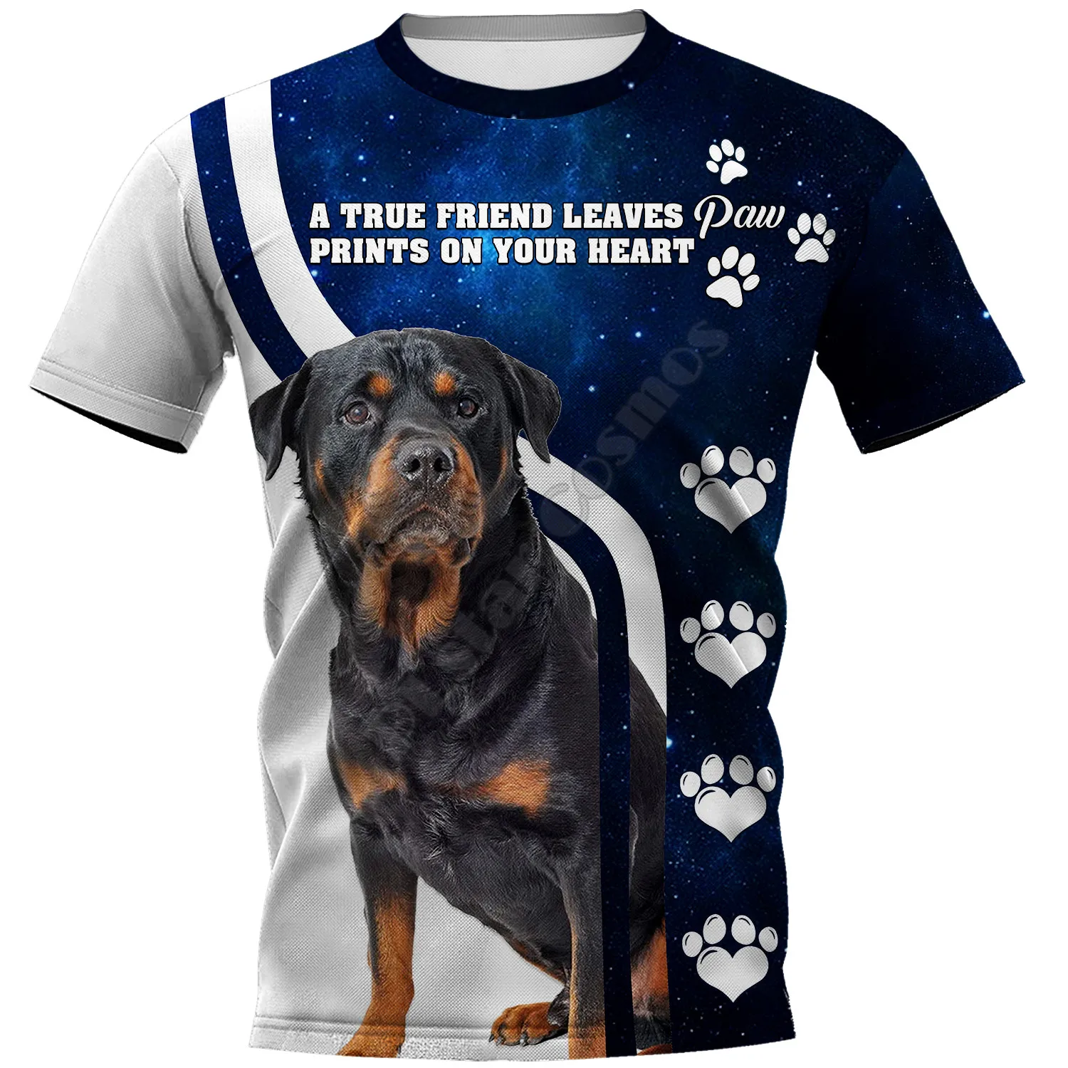 Футболки Rottweiler с 3D принтом для женщин и мужчин летние повседневные футболки