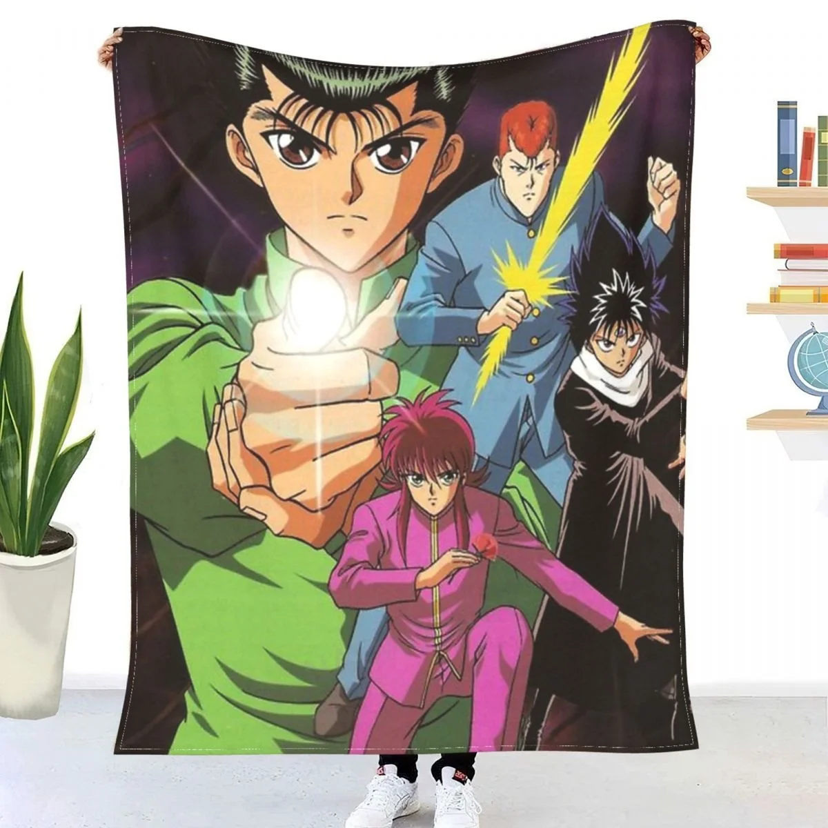 

Yu Yu Hakusho Throw Blanket Sheets on warm winter beds, blankets on plaid sofas, throw decorative bedspreads, sofa covers