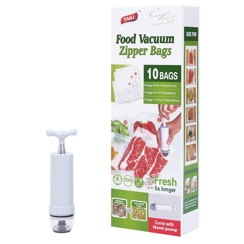 Вакуумная сумка для пищевых продуктов 10 шт. пакеты вакуумного упаковщика