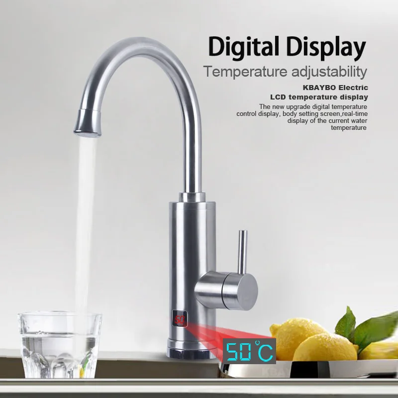 3000W Electric Water Heater Instant Tankless Hot and cold water tap under let Kitchen sink Heating | Бытовая техника