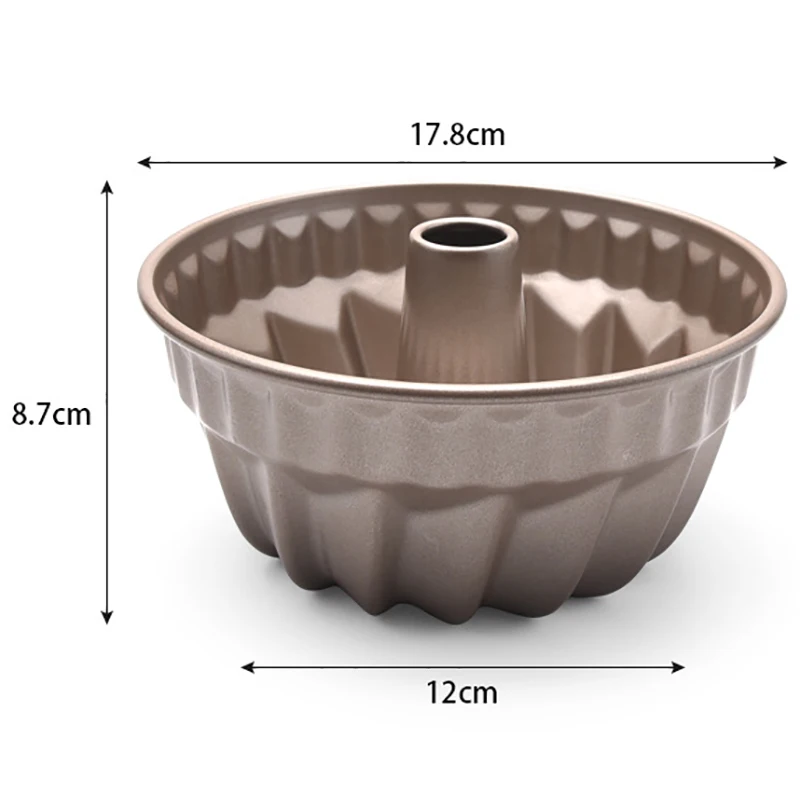 

Charlotte Cake Pan,7 Inch Non-Stick Vortex-Shaped Pineapple Shape Savarin Convex Tube Pan for Oven and Instan Pot Baking