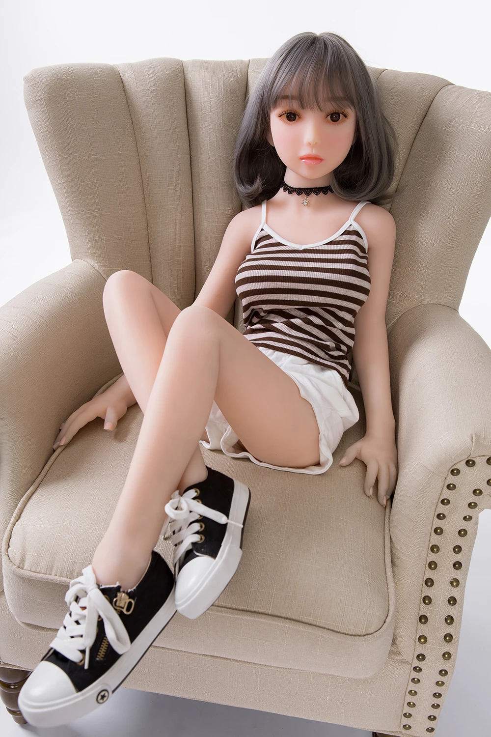 115 см милая Силиконовая секс кукла Реалистичная для любви японская искусственная