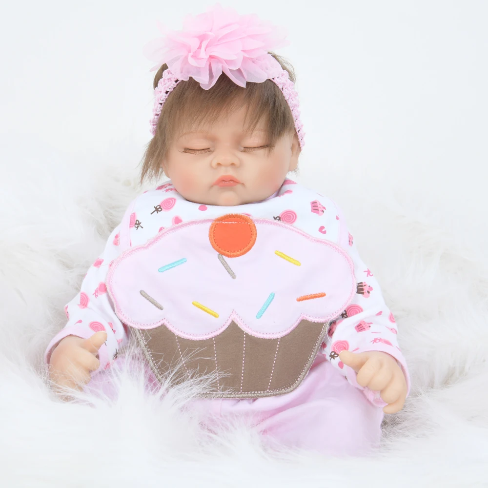 Новый Дизайн 50 см Экологичная PP Coton Кукла Reborn Baby Kid для сна Playmate Игрушки раннего