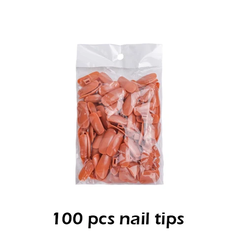 Nail Tips Профессиональный 1 практичный ручной+ 100 шт. Маникюрный Инструмент для нейл-арта ручной инструмент Регулируемый дизайн ногтей модель Руки DIY Маникюрный Инструмент для обучения - Цвет: Nail Tips