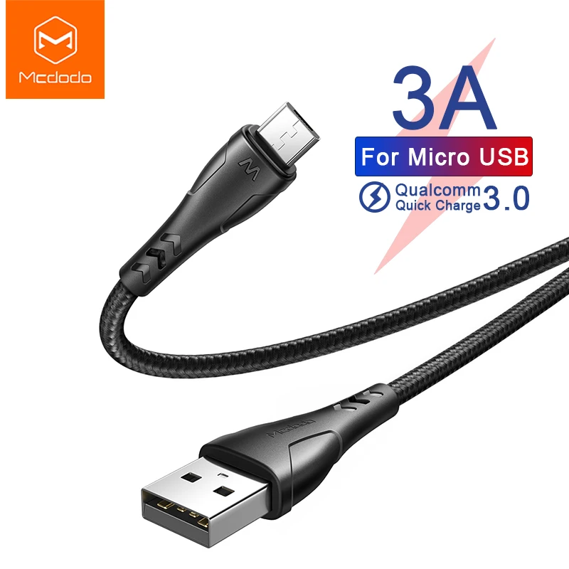 Mcdodo Micro USB кабель для быстрой зарядки QC3.0 Xiaomi Redmi Note 5 Pro Android Mini Phone зарядное