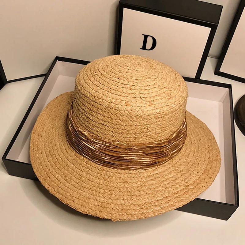 HT063 ручная выделка женская обувь Летняя шляпа от солнца пляжная с перекрестными