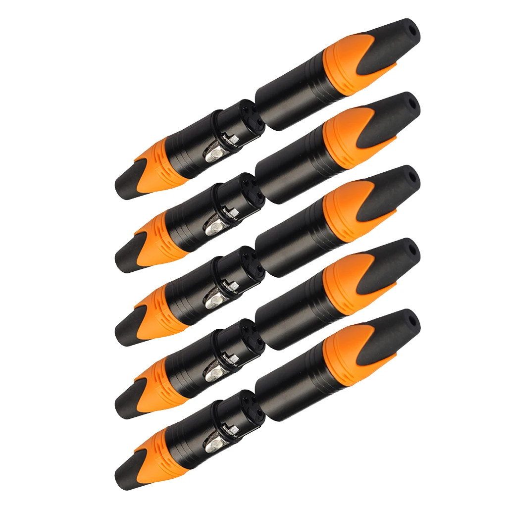 5 пар XLR коннектор штекер и гнездо микрофон аудио адаптер DIY части | Спорт