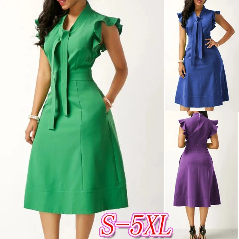 Платье с высокой талией и рукавами фонариками|Женские платья| |