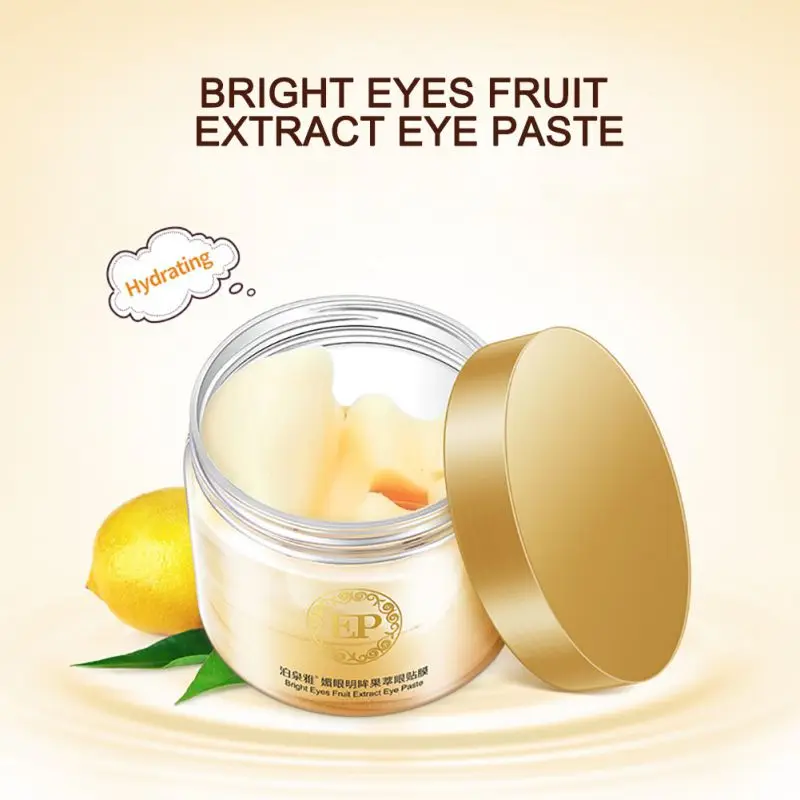 60 шт. маски для глаз лимонная эссенция экстракт фруктов увлажняющий лифтинг