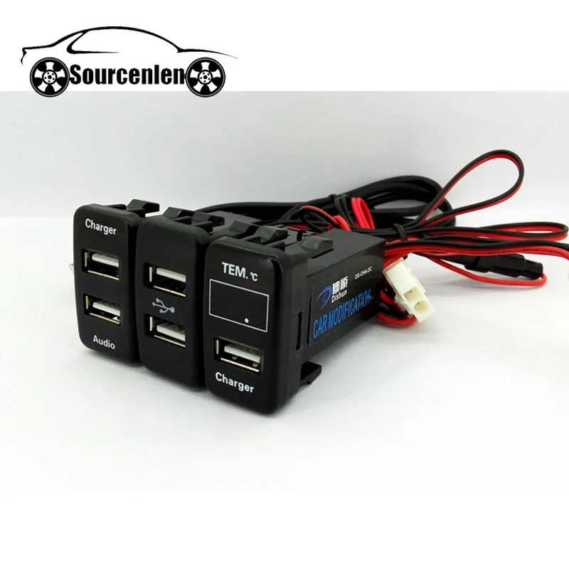 USB зарядное устройство аудио разъем напряжение выход температура в дисплее VOL. V TEM