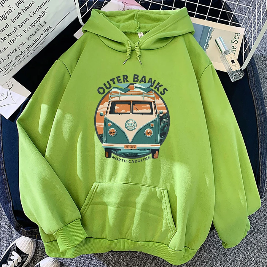 

Outer Banks Hoodie Women Oversized Loose Casual Outerbanks Hoodies Female Harajuku Fleece Sweatshirt Hoody Pullovers Hooded Tops