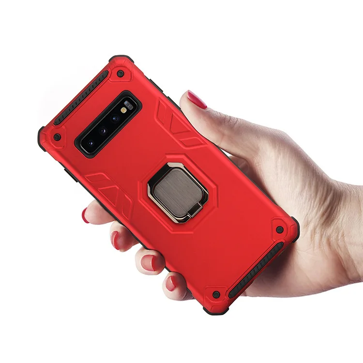 200 шт. для Samsung S10 S9 ударопрочный Магнитный чехол-подставка пальцев Гибридный